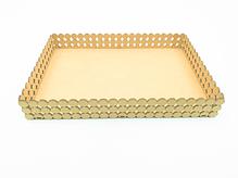 Bandeja Meia Perola Retangular Grande