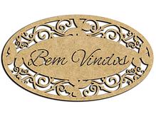 Placa Bem Vindos Borboleta
