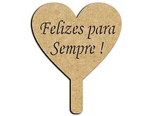 Placa Coração Felizes