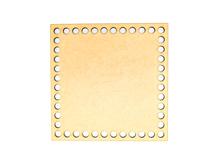 Base Crochê Quadrado 15cm