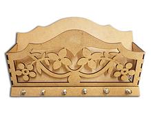 Porta Chaves Cartas Flor