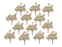 Plaquinhas Happy Birthday