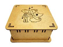 Caixa Quadrada Passa Fita Casal Grande