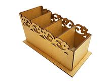 Porta Controle 4 Divisórias Flor