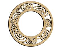 Moldura Redonda Girlanda Redemoinho