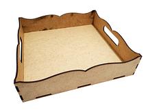 Bandeja Com Pegador Quadrada Pequena