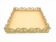 Bandeja Floral Quadrada Grande