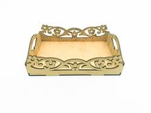 Bandeja Floral Retangular PP