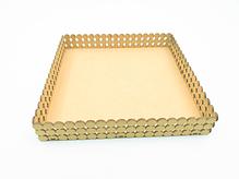 Bandeja Meia Perola Quadrada Grande